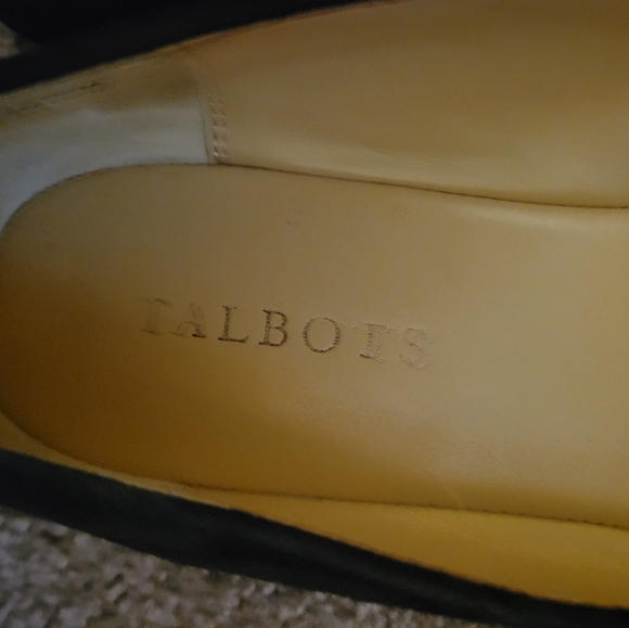 Talbots Francesca Bow Tie Classic black Mul Driving Tartan Flats Size 8.5 EUC - Picture 3 of 7